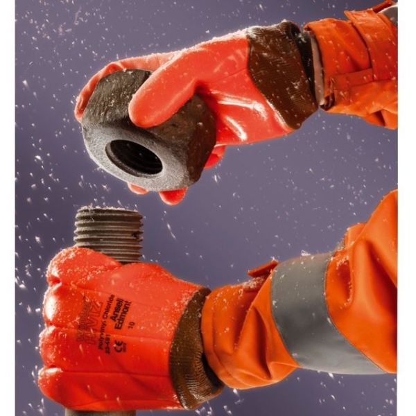 Ansell Winter-Hi-Viz® (23-491) Handschuh, PVC-Vollbeschichtung, -12760