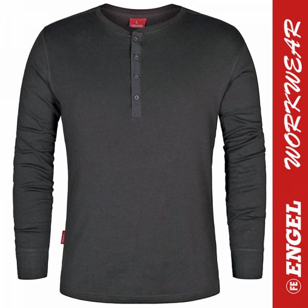 Grandad Langärmliges T-Shirt - ENGEL Workwear - 9257-anthrazit