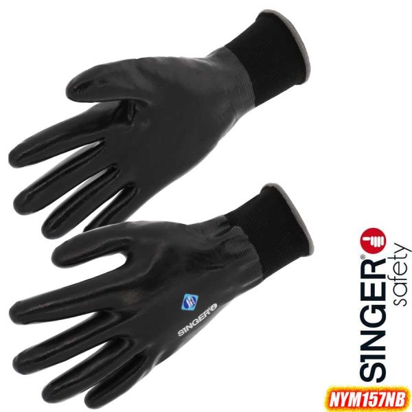 Vollbeschichteter NITRIL Handschuh, NYM157NB, SINGER Safety