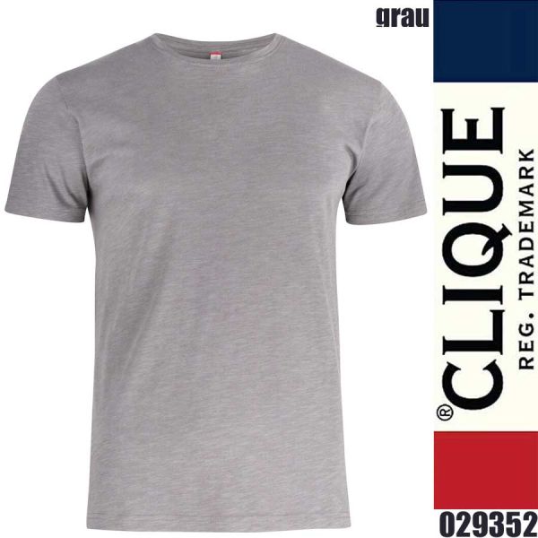 Slub-T Shirt, Clique Herren, - 029352, grau