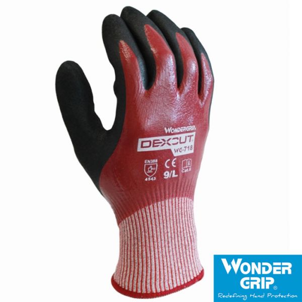 Wondergrip Dexcut Schnittschutzhandschuh-Schnittschutzklasse 5-aus HPPE-vollbeschichtet