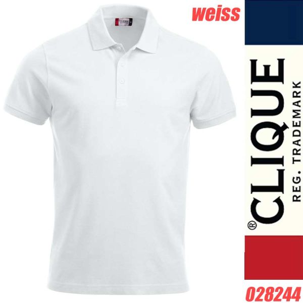 Classic Poloshirt, LINCOLN, S/S, CLIQUE, 028244, weiss