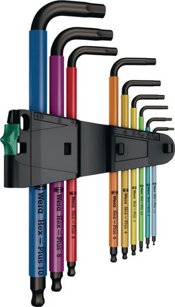 Winkelschraubendrehersatz 6KT 9-tlg. SW1,5-10mm Farbcodierung im Ku.-Halter-4000825528