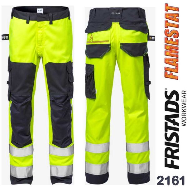 FLAMESTAT, HIGH VIS Stretch Hose, Klasse2, 2161, 129517, FRISTADS