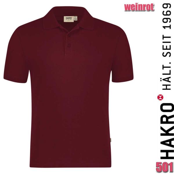 NO. 501 Hakro Poloshirt Bio-Baumwolle GOTS