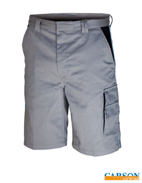 CARSON Contrast Shorts - weiss-grau (17216)