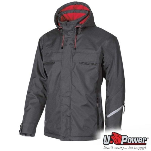 Winterjacke, snow, U-Power, grau-meteorit