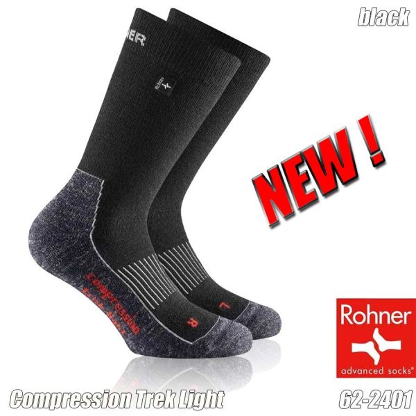 Compression Socken,Trek - Light, ROHNER, 62-2401