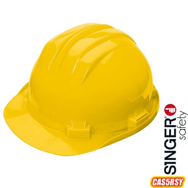 Baustellenhelm aus Polyethylen, CAS5RSY, SINGER Safety, gelb