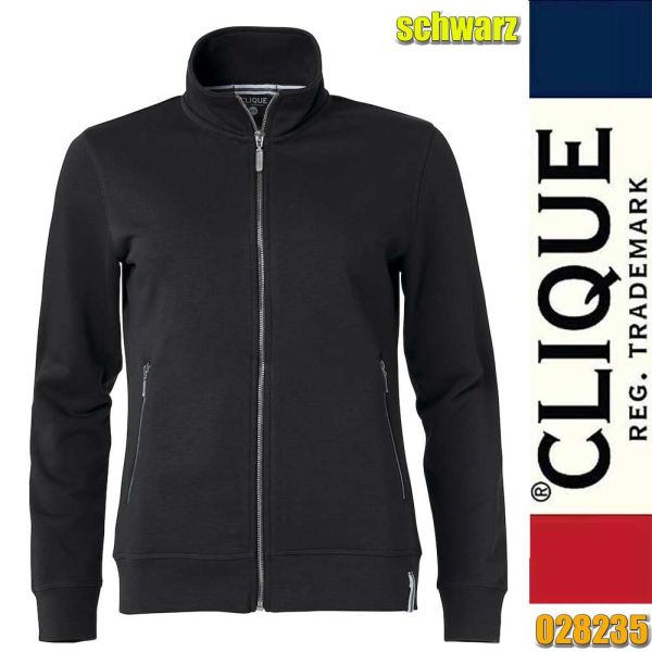 Classic FT Sweat Jacket Ladies, Clique - 021059, schwarz
