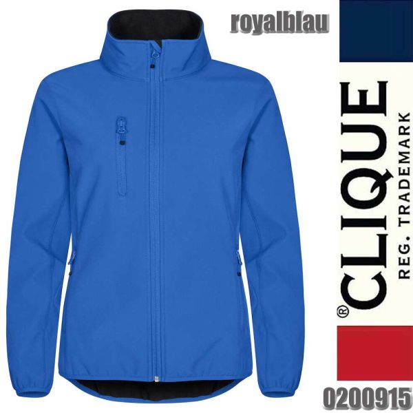Classic Softshell Jacket Lady, Clique - 0200915, royalblau