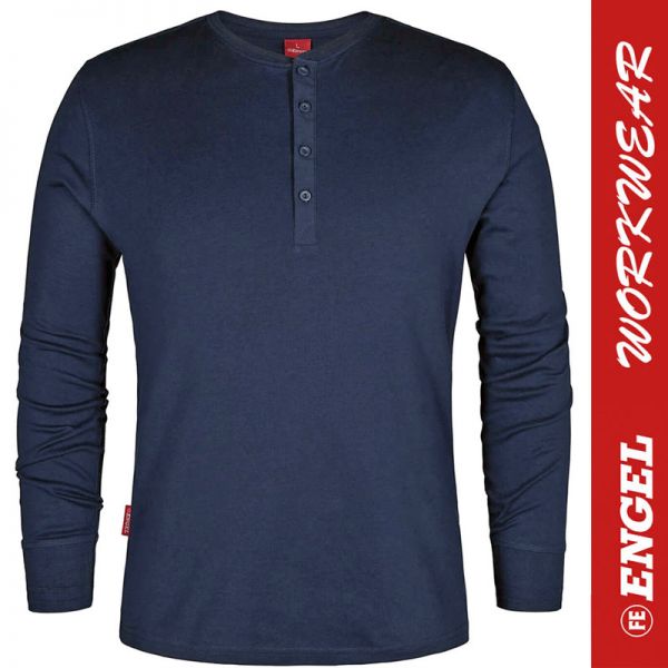 Grandad Langärmliges T-Shirt - ENGEL Workwear - 9257-tintenblau
