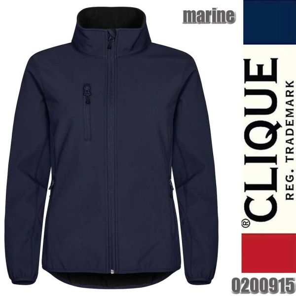 Classic Softshell Jacket Lady, Clique - 0200915, marine