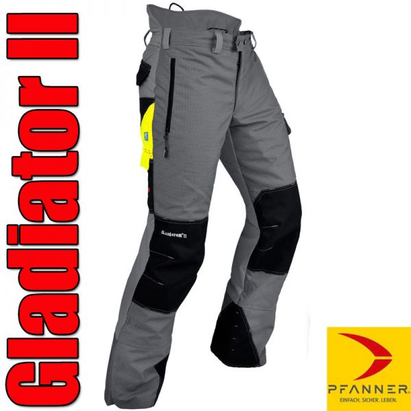 Schnittschutzhose Gladiator II - Pfanner - 102155-grau