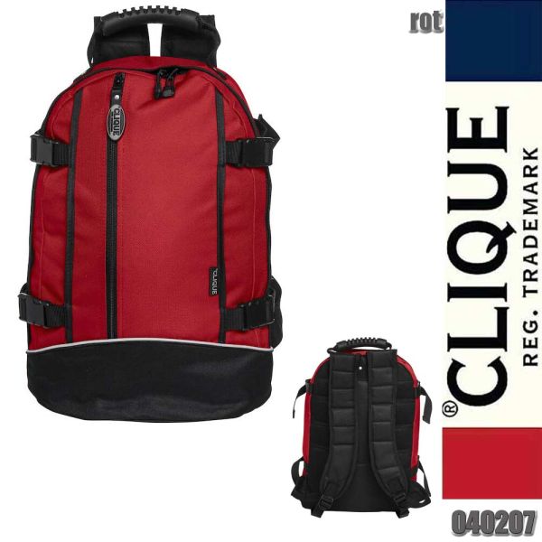 Backpack II sportlicher Rucksack, Clique - 040207, rot