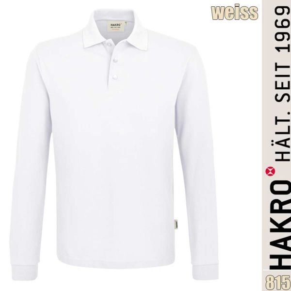 NO. 815 Hakro Longsleeve-Poloshirt Performance Mikralinar