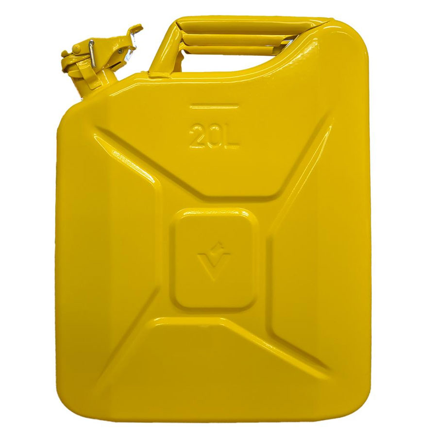 Benzinkanister 20 Liter -gelb- Armeemodell