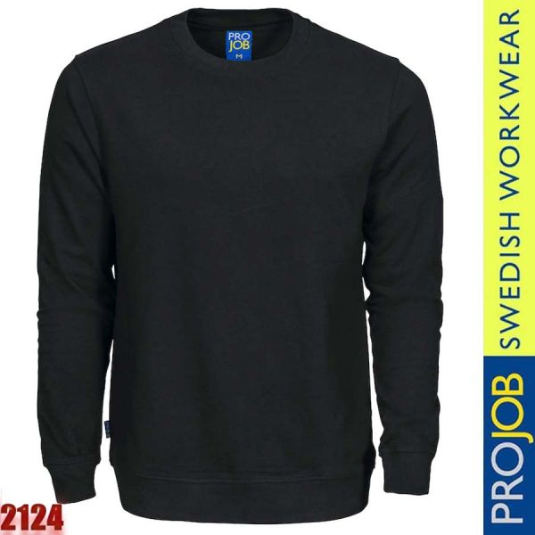 Rundhals Sweatshirt 100% Baumwolle, 2124 - PRO JOB