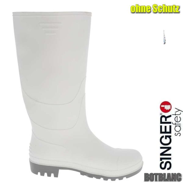 PVC-Stiefel, Gummistiefel, weiss, BOTBLANC, SINGER Safety