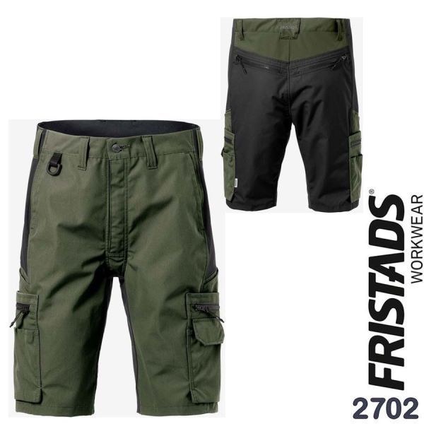 Service Stretch Shorts, 2702, FRISTADS, army-gruen-schwarz