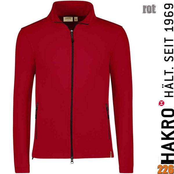 NO. 846 Hakro Fleecejacke Eco GRS, rot