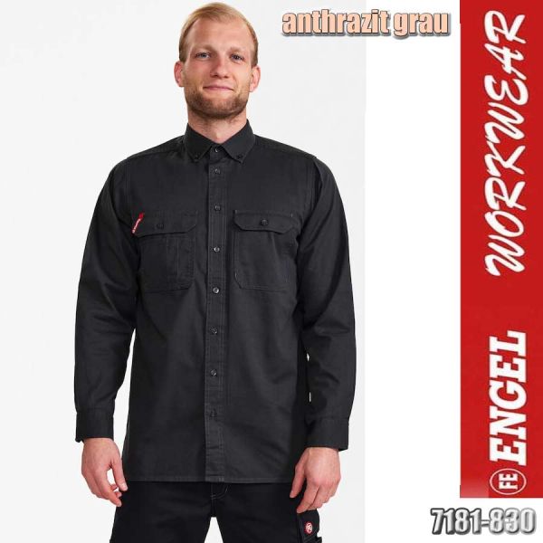 EXTEND Baumwolle Langarmhemd, 7181-830, ENGEL Workwear