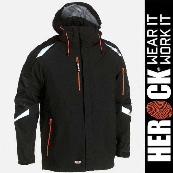 Wasserdichte Winterjacke CUMAL - von HEROCK Workwear-schwarz