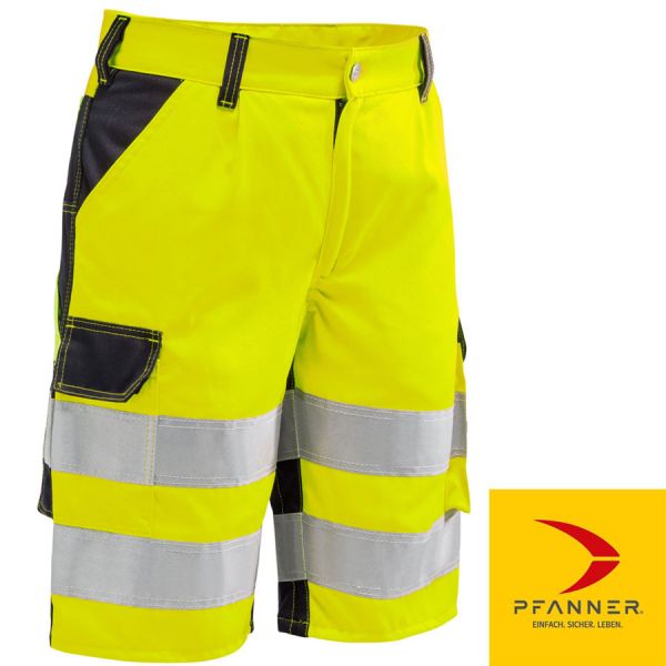 Stretch Zone EN 20471 Warnshorts-warngelb - Pfanner