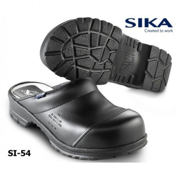 SIKA 54 Comfort schwarz Clog SB, SRC