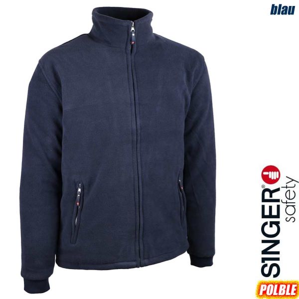 Fleecejacke-, blau,-330-350g,-POLBLE,-SINGER-Safety