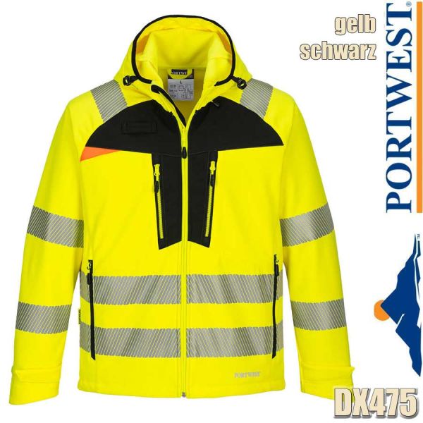 DX4 Warnschutz-3lagige Softshelljacke, DX475, PORTWEST