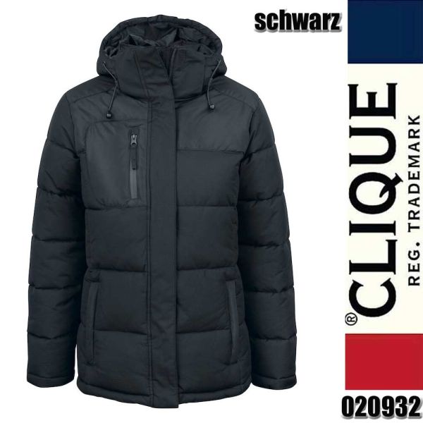 Colorado Ladies gepolsterte Damen Winterjacke, Clique - 020932, schwarz