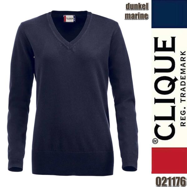 Aston Ladies Strickpullover V-Auschnitt, Clique - 021176