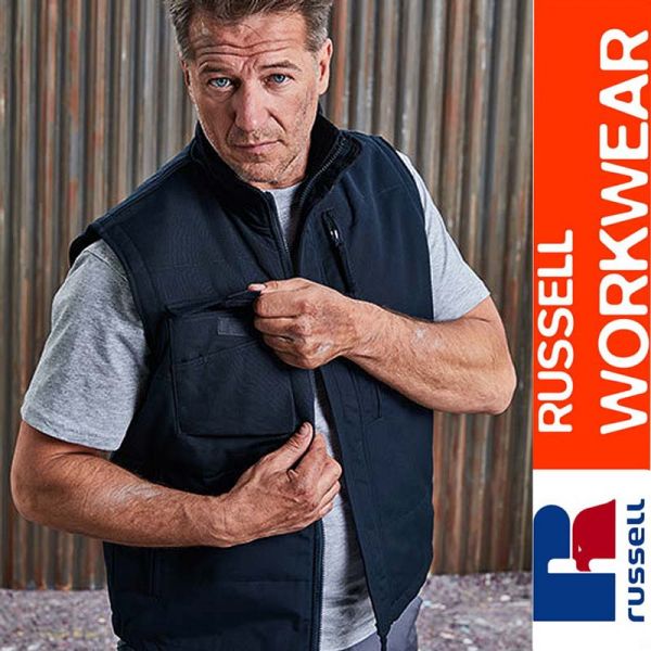 Heavy Duty Workwear Gilet, Russel - Z014-teaser