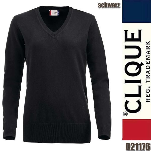 Aston Ladies Strickpullover V-Auschnitt, Clique - 021176