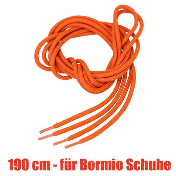 Schnürsenkel, orange für Bormio Schuhe, 190cm