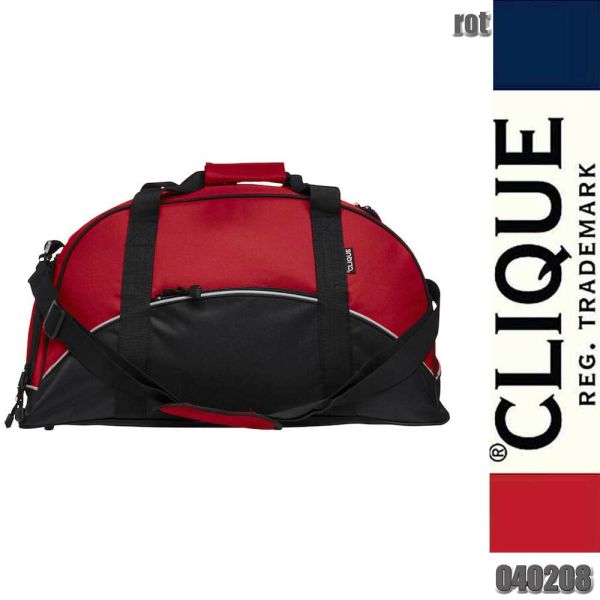 Sportbag mit speziellem Schuhfach, Clique - 040208, rot