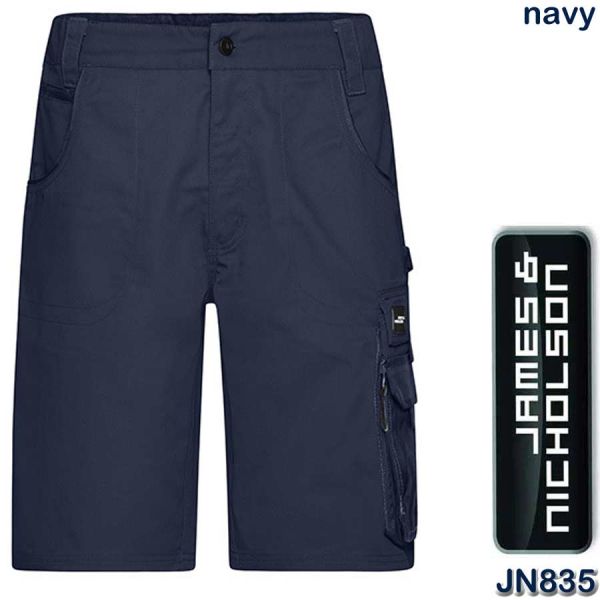Workwear Bermudas Strong Shorts, James&Nicholson, JN835, navy