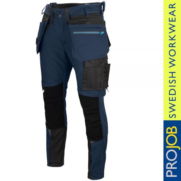 Full Stretch Arbeitshose mit Kevlar Knieverstärkung - slim Fit - PRO JOB 5550