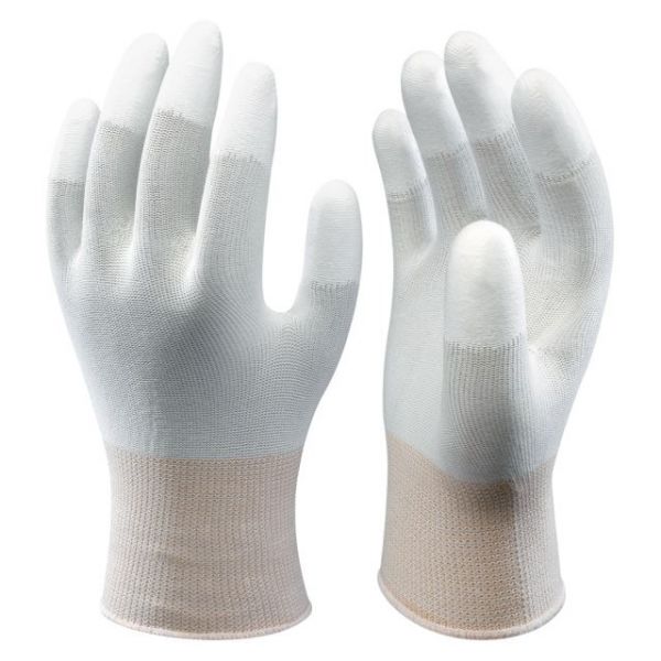 Showa Top Fit (BO600), SOA Tech Handschuh für Reinraum, dehnbares Nylon-Trägergewebe, Fingerspitzen