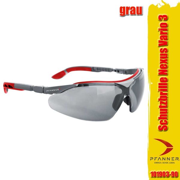 Schutzbrille NEXUS Vario 3, Pfanner, grau, rauch, 101903-90