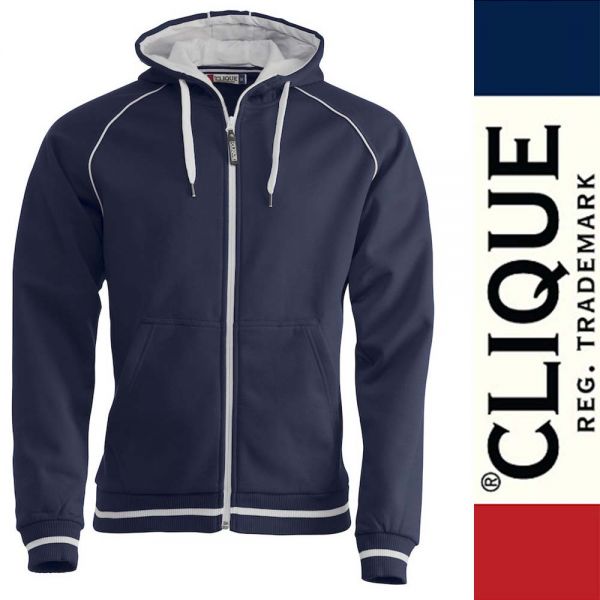 Gerry sportliche Sweat Jacke mit Kapuze, Clique - 021051-dunkelmarine