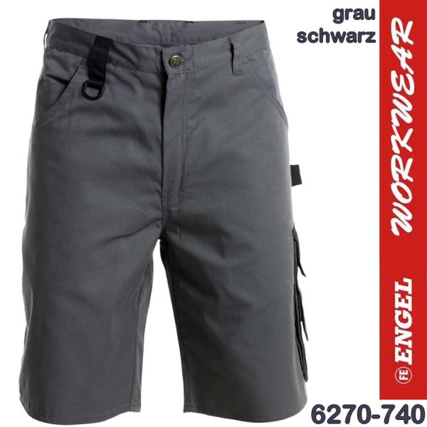 Light Shorts, ENGEL Workwear, 6270-740, grau-schwarz