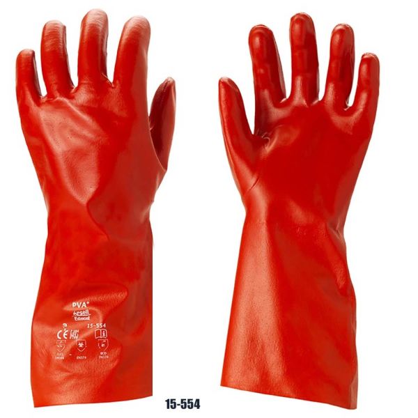 Chem. Schutzhandschuhe AlphaTec PVA 15-554