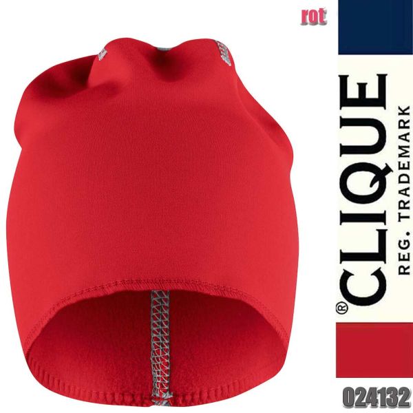 George Mütze aus elastischem Fleece, Clique - 024132, rot