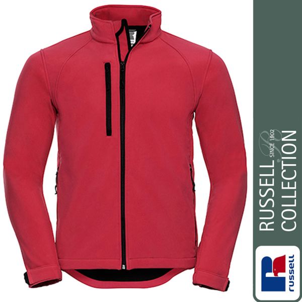 Men`s Softshell Jacket, Russel - Z140-rot