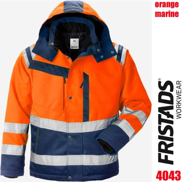 HIGH VIS WINTERJACKE KL. 3 4043 PP, 119630, orange-marine