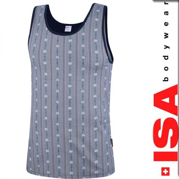 Athletic Shirt - Edelweiss - schwarz - ISA Bodywear - 110022