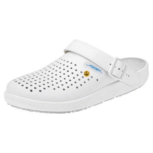 Abeba ESD-Comfort-Clog, perforiert, weiss,