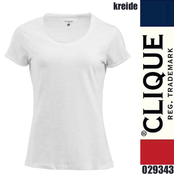 Derby-T Ladies T-Shirt Rundhals, Clique - 029343, kreide